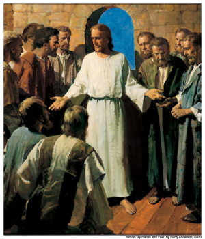 Jesus Shows His Wounds Mormon