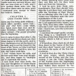 Moses 4 31-5 9 One Page Mormon Pearl of Great Price