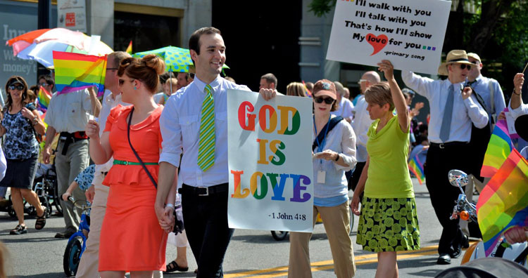 Mormons celebrating the gay people they love. 