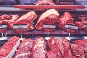 Meat on sale via Lukas Budimaier on Unsplash.com