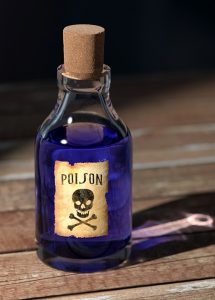 Poison bottle via qimono on pixabay.com